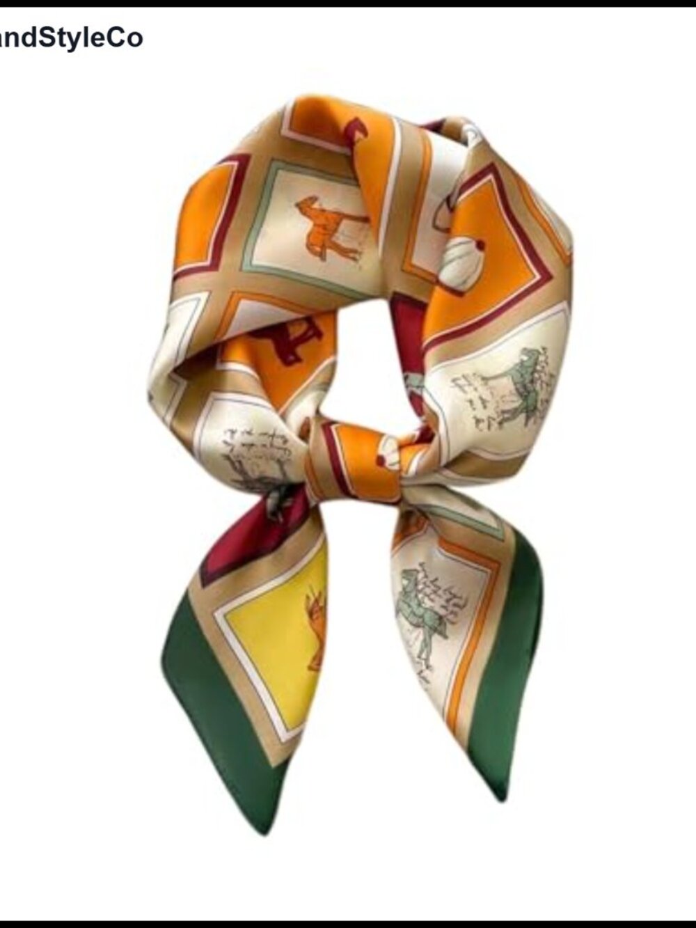 Silk Feeling Satin Square Scarf Fashion Neck Scarves for Bag Hair